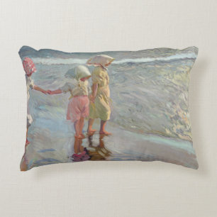 Joaquin Sorolla - De drie zussen Decoratief Kussen