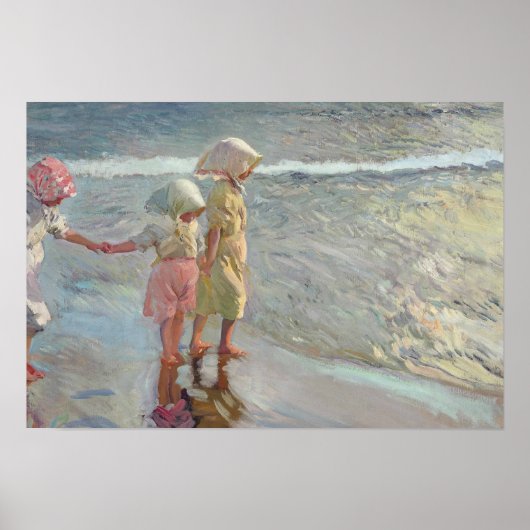 Joaquin Sorolla - De drie zussen Poster (Voorkant)
