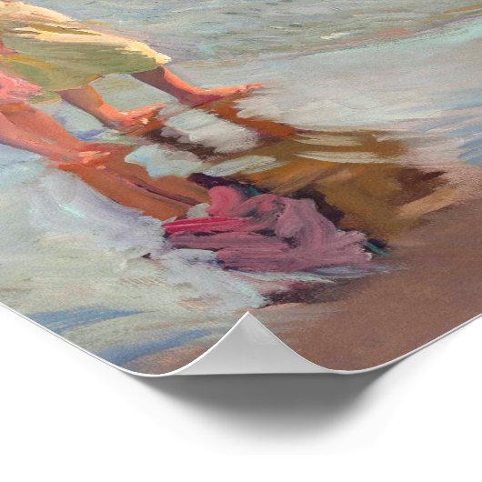 Joaquin Sorolla - De drie zussen Poster (Hoek)