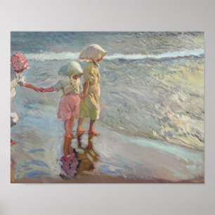Joaquin Sorolla - de Drie Zusters Poster