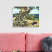 Joaquin Sorolla - de Johannesbroodboom Canvas Afdruk (Insitu (Woonkamer))