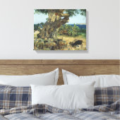 Joaquin Sorolla - de Johannesbroodboom Canvas Afdruk (Insitu (Slaapkamer))