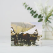 Joaquin Sorolla - De terugkeer van Gevist Briefkaart (Staand voorkant)