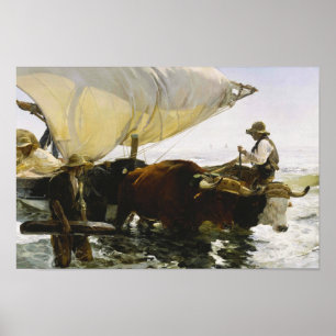 Joaquin Sorolla - De terugkeer van Gevist Poster