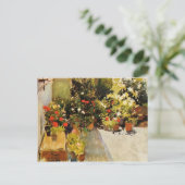 Joaquín Sorolla - Een daktop met bloemen Briefkaart (Staand voorkant)