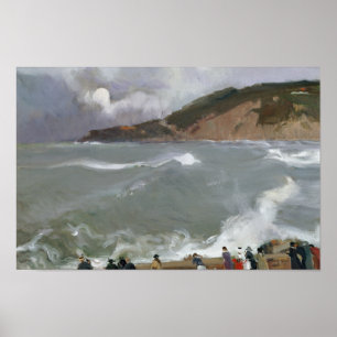 Joaquin Sorolla - Golfbreker, San Sebastian Poster