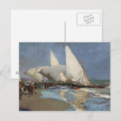 Joaquin Sorolla - Het strand in Valencia Briefkaart (Voorkant / Achterkant)