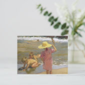 Joaquín Sorolla - Kinderen op de kust Briefkaart (Staand voorkant)
