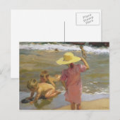 Joaquín Sorolla - Kinderen op de kust Briefkaart (Voorkant / Achterkant)