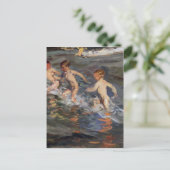 Joaquín Sorolla - Kinderen op het strand Briefkaart (Staand voorkant)