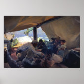 Joaquin Sorolla - Lunch op de boot Poster (Voorkant)