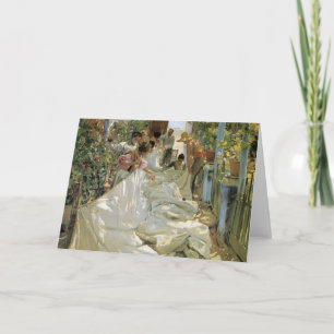 Joaquín Sorolla- Mending het Zeil Kaart