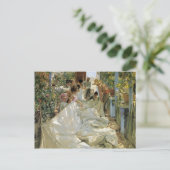 Joaquín Sorolla - Mending the Sail Briefkaart (Staand voorkant)