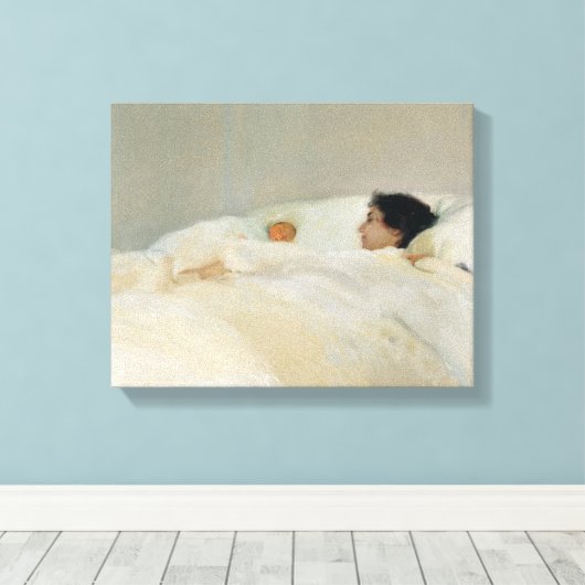 Joaquin Sorolla - Moeder Canvas Afdruk (Insitu (Houten vloer))