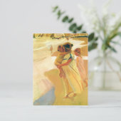 Joaquín Sorolla - Na het zwemmen, Valencia Briefkaart (Staand voorkant)