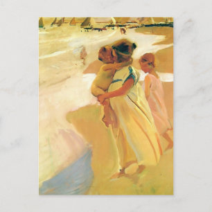 Joaquín Sorolla - Na het zwemmen, Valencia Briefkaart