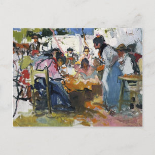 Joaquín Sorolla- Net Menders in Valencia Briefkaart