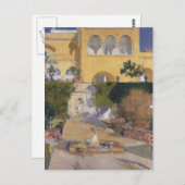 Joaquín Sorolla-Noon sun op de Alcázar van Sevilla Briefkaart (Voorkant / Achterkant)