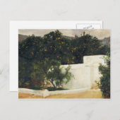 Joaquín Sorolla - Oranje bomen op weg naar Sevilla Briefkaart (Voorkant / Achterkant)
