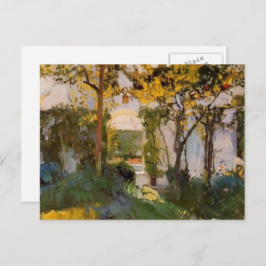 Joaquín Sorolla - Oude tuin van Alcazar in Sevilla Briefkaart (Voorkant / Achterkant)