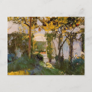 Joaquín Sorolla - Oude tuin van Alcazar in Sevilla Briefkaart