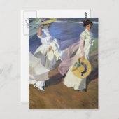 Joaquín Sorolla over de Seashore Briefkaart (Voorkant / Achterkant)
