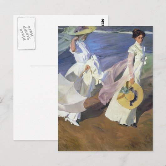 Joaquín Sorolla over de Seashore Briefkaart (Voorkant / Achterkant)