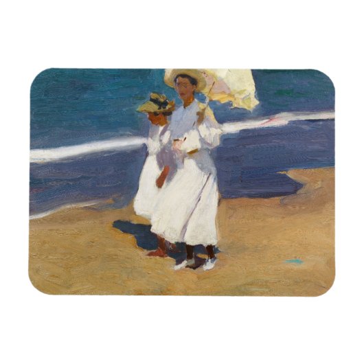 Joaquin Sorolla over het strand Magneet (Horizontaal)