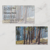 Joaquín Sorolla- Pine Trees Visitekaartje (Voorkant / Achterkant)