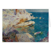 Joaquin Sorolla-Rocks van Javea en de Witte Boat (Voorkant Horizontaal)
