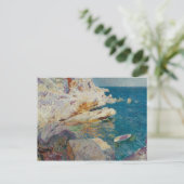Joaquin Sorolla-Rocks van Javea en de Witte Boat Briefkaart (Staand voorkant)