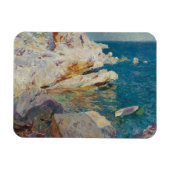 Joaquin Sorolla-Rocks van Javea en de Witte Boat Magneet (Horizontaal)