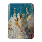 Joaquin Sorolla-Rocks van Javea en de Witte Boat Magneet (Verticaal)