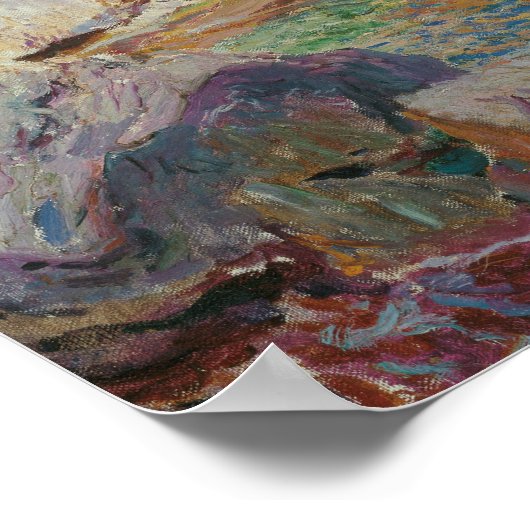 Joaquin Sorolla-Rocks van Javea en de Witte Boat Poster (Hoek)