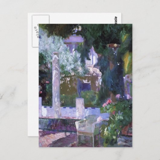 Joaquín Sorolla - Roos Struik bij het Sorolla Hous Briefkaart (Voorkant / Achterkant)