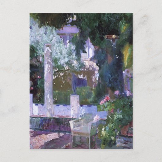 Joaquín Sorolla - Roos Struik bij het Sorolla Hous Briefkaart (Voorkant)