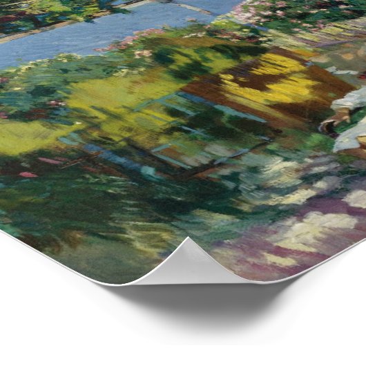 Joaquin Sorolla - Siesta in de tuin Poster (Hoek)