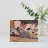 Joaquín Sorolla - The Beach at Biarritz Briefkaart (Staand voorkant)