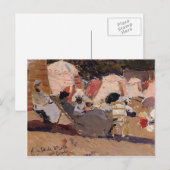 Joaquín Sorolla - The Beach at Biarritz Briefkaart (Voorkant / Achterkant)