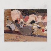 Joaquín Sorolla - The Beach at Biarritz Briefkaart (Voorkant)
