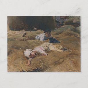 Joaquín Sorolla - The nap, Asturias Briefkaart