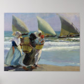 Joaquin Sorolla - The Three Sails Poster (Voorkant)