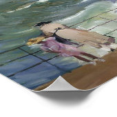 Joaquín Sorolla - The Waves at San Sebastian Poster (Hoek)