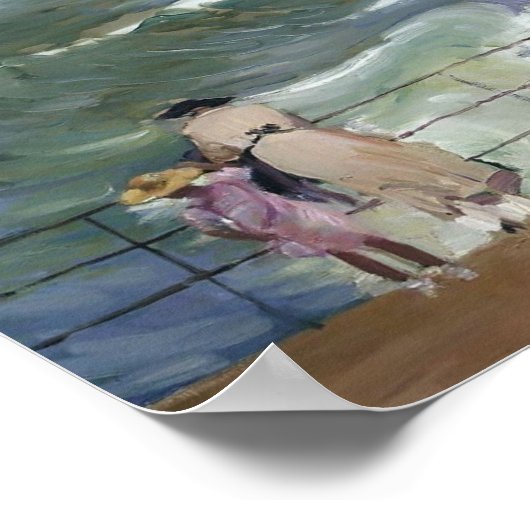 Joaquín Sorolla - The Waves at San Sebastian Poster (Hoek)