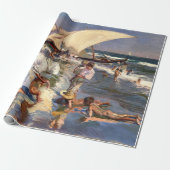 Joaquin Sorolla - Valencia Beach by Morning Light Cadeaupapier (Uitgerold)