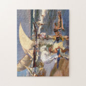 Joaquin Sorolla - Valencia Beach by Morning Light Legpuzzel (Verticaal)