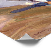 Joaquin Sorolla - Valencia Beach by Morning Light Poster (Hoek)