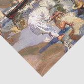 Joaquin Sorolla - Valencia Beach by Morning Light Tissuepapier (Detail)