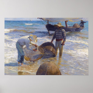 Joaquin Sorolla - Valenciaanse visser Poster