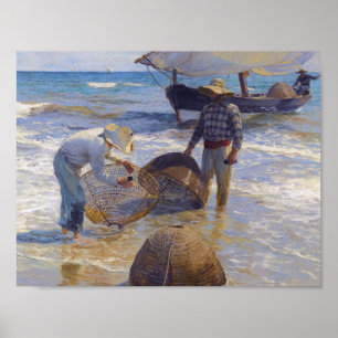 Joaquin Sorolla - Valenciaanse visser Poster